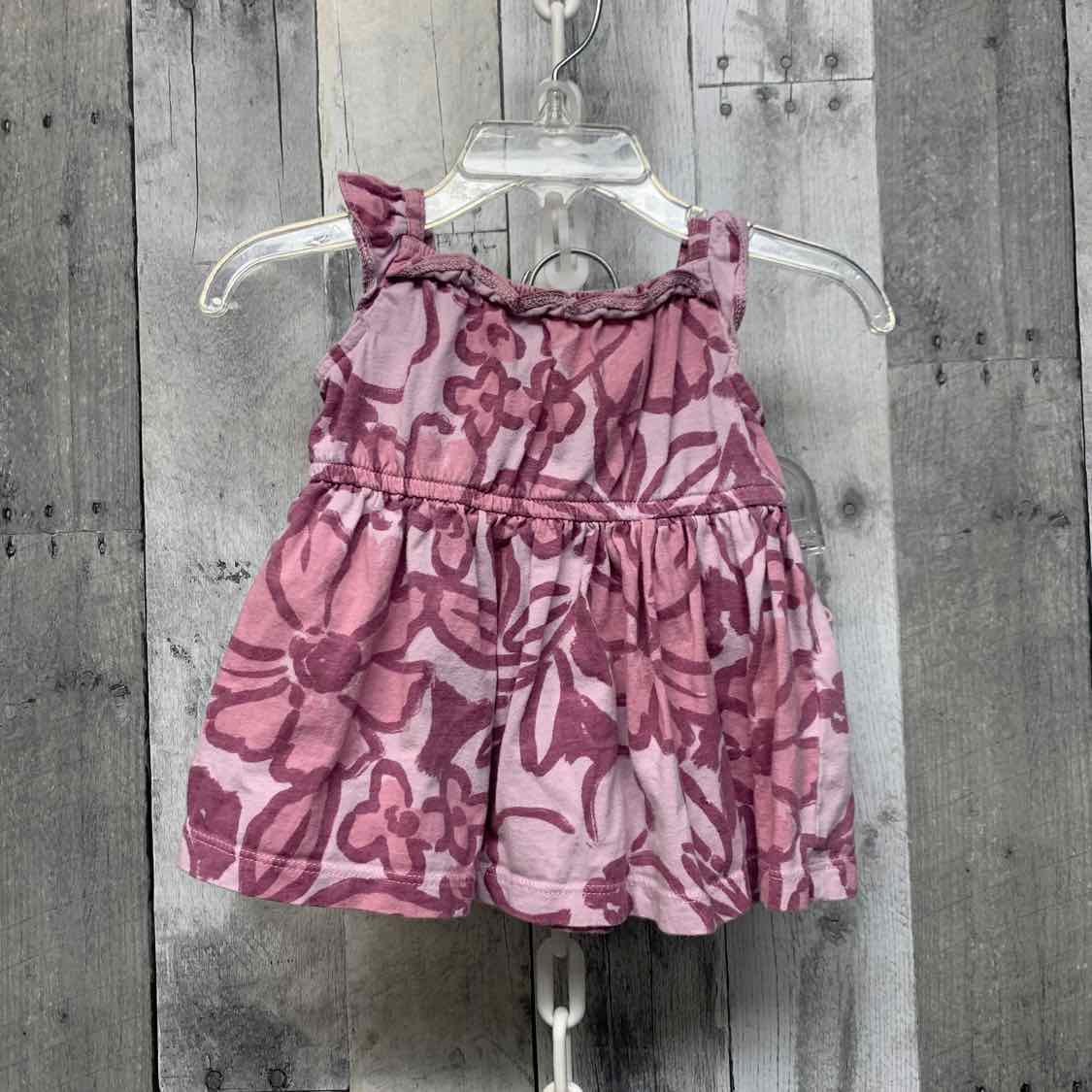 Size 3 Months Purple Print Carter's 2pc Dress - OodlesCB