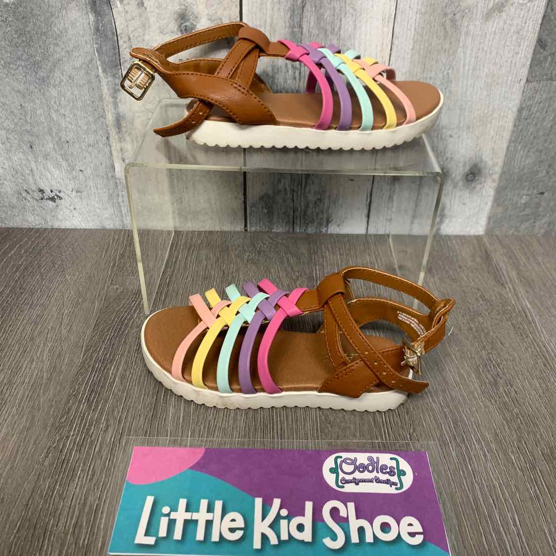 Size 8 Pink/Brown Children's Place Sandals - OodlesCB