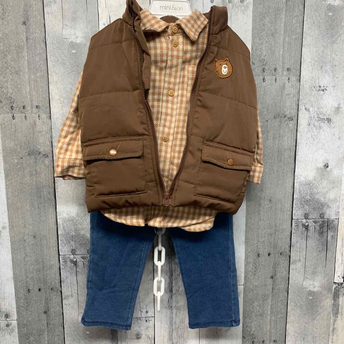 Size 18 Months Denim/Brown B Brand Jacket/Pants