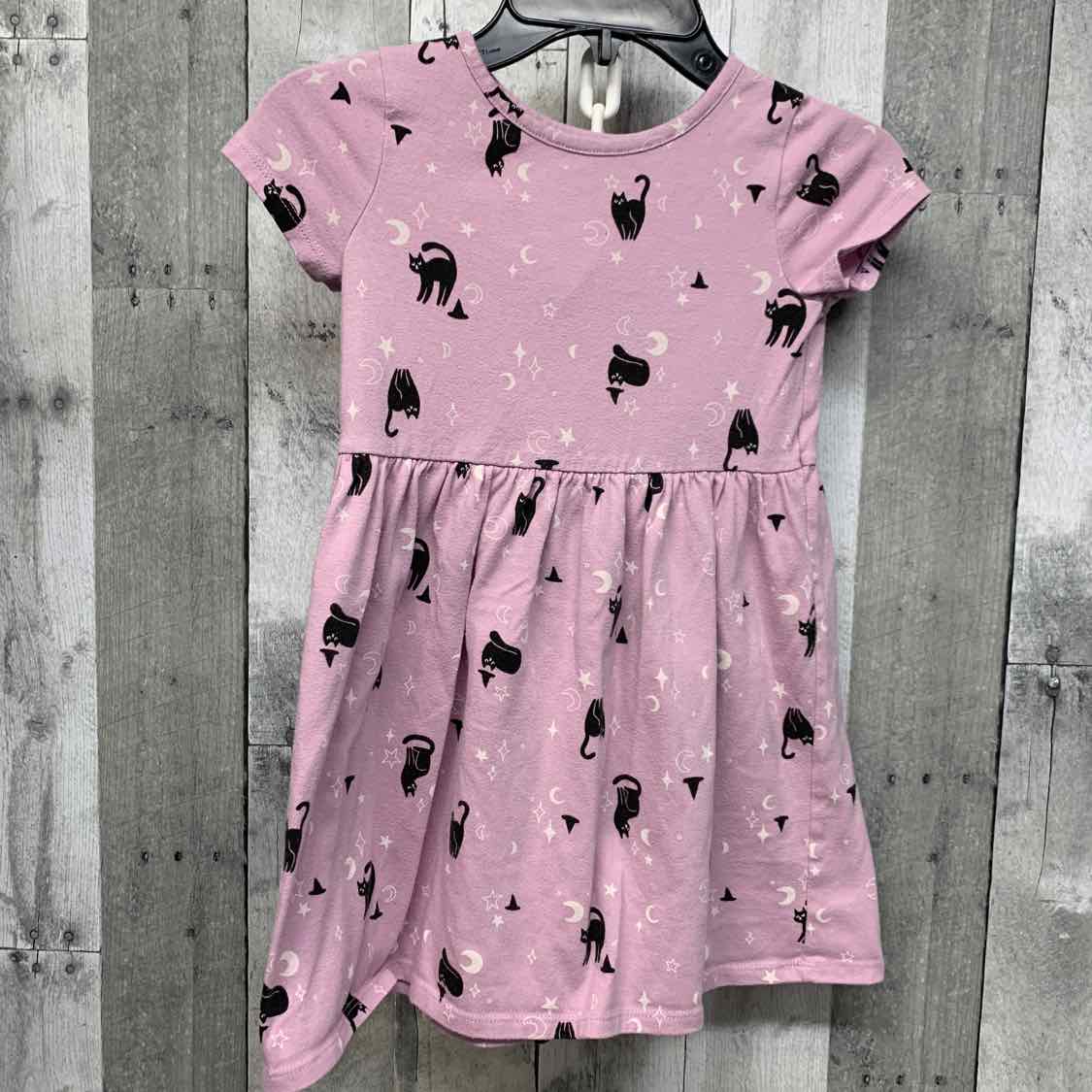 Size 5T Purple/Black Cat & Jack Dress - Knit