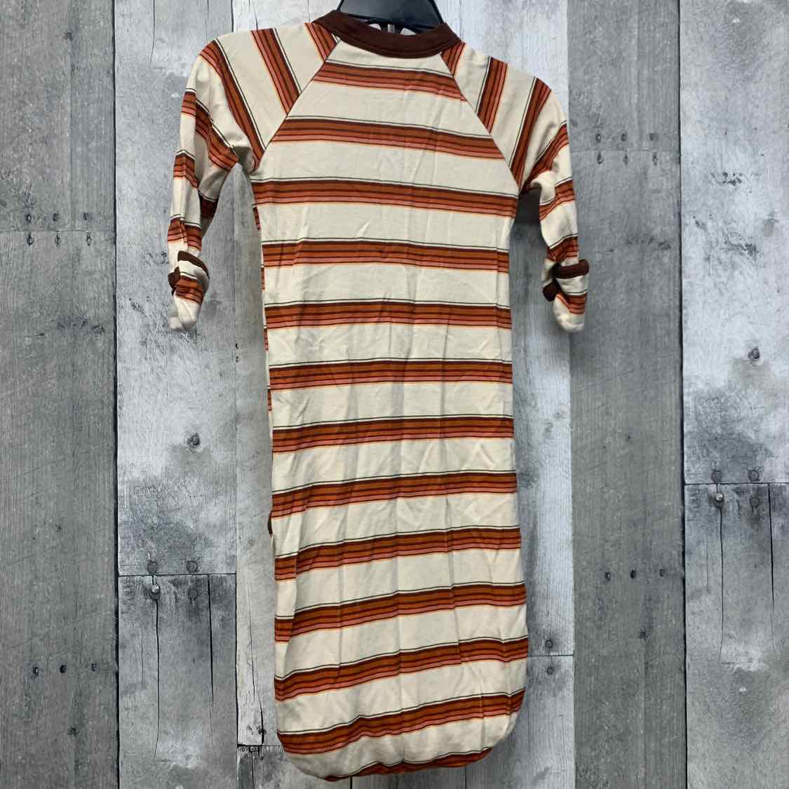 Size 3-6 Months Brown Striped Name Brand Layette