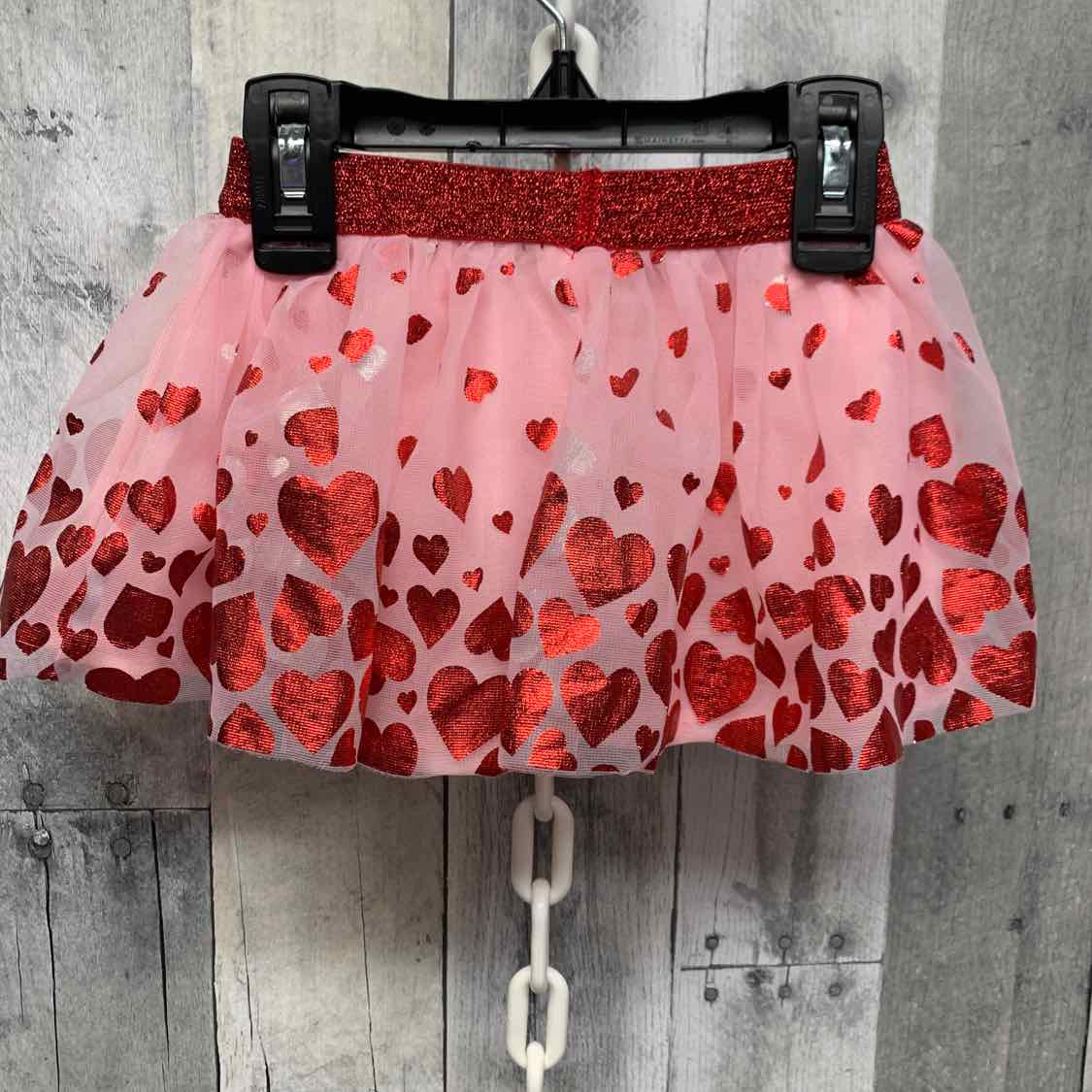 Size 12 Months Pink/Red Holiday Brands Skirt