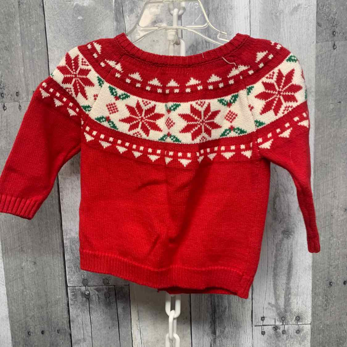 Size 18 Months Red/White Starting Out Cardigan