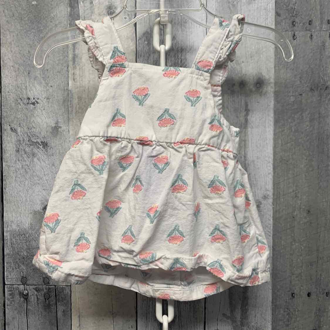 Size 0-3 Months White/Pink Nicole Miller Dress