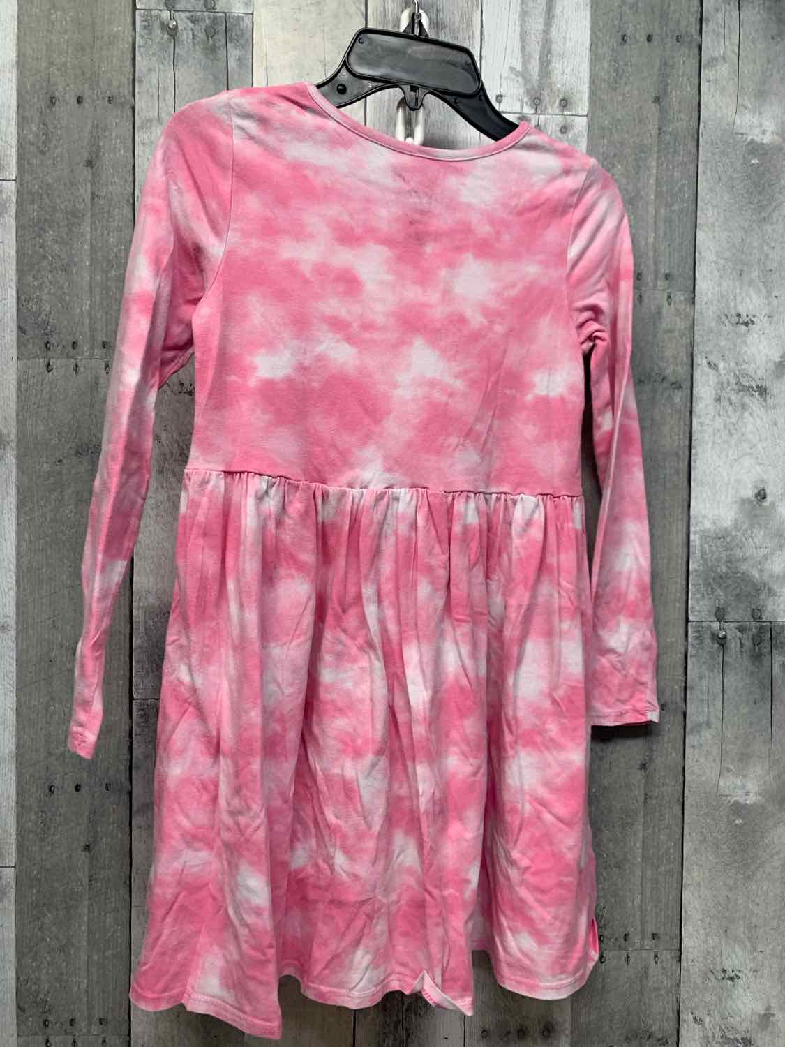 Size 10 Pink Print Jumping Beans LS Dress
