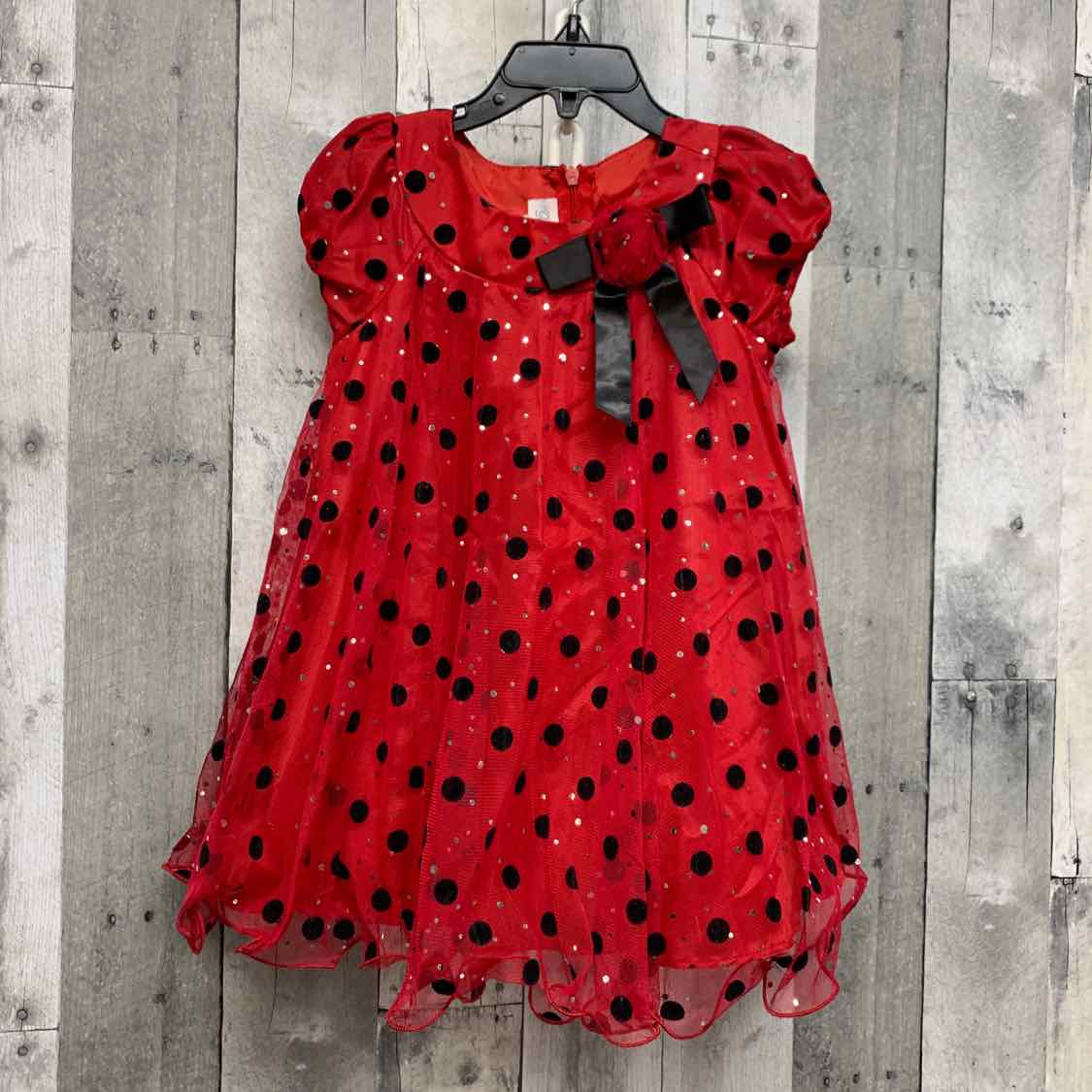 Size 3T Red/Black Bonnie Jean/Baby Dress