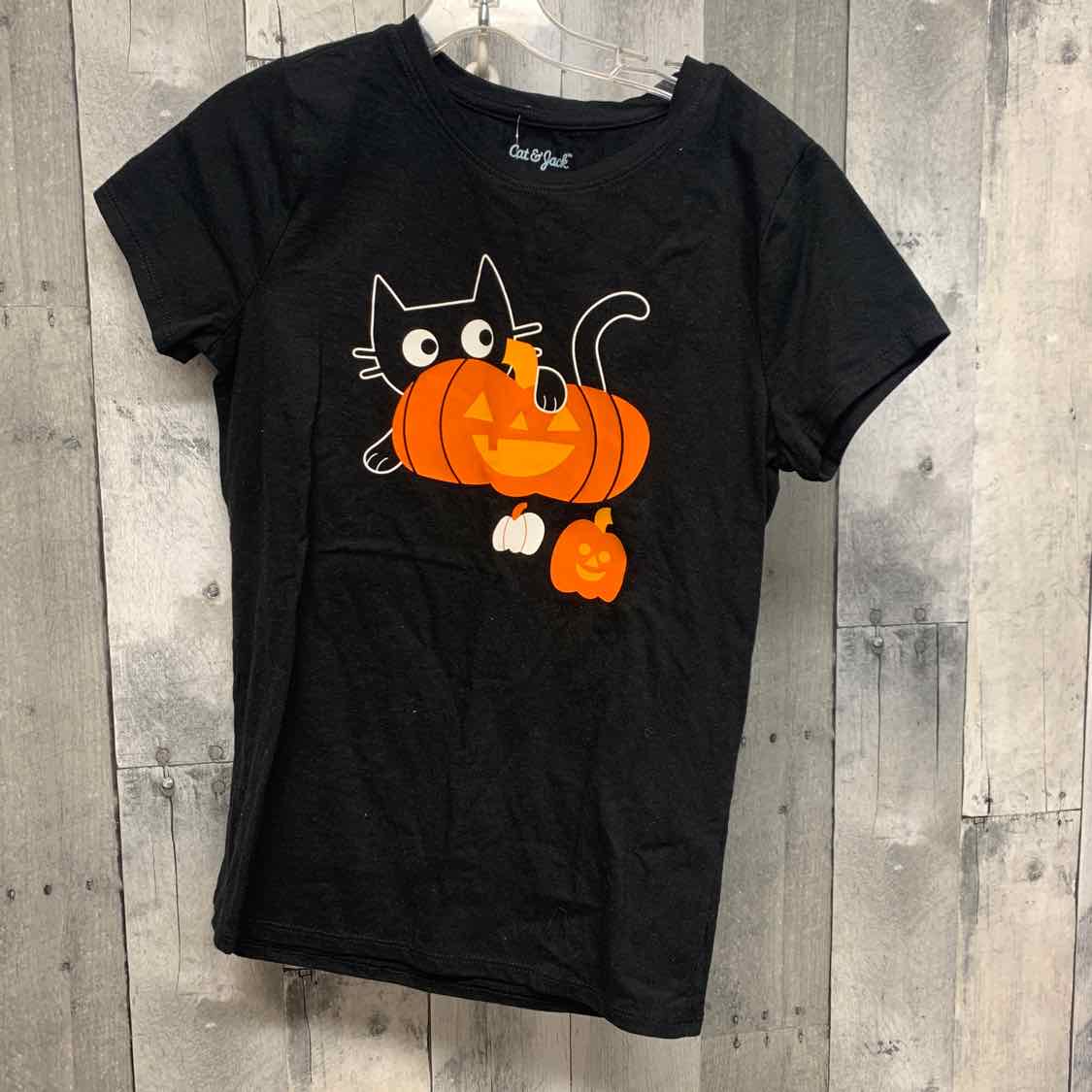 Size 10/12 Black/Orange Cat & Jack T Shirt