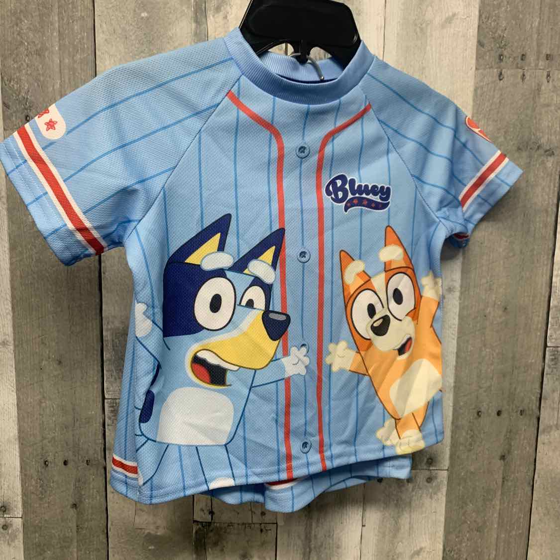 Size 4T Blue Print Disney Shirt/Shorts