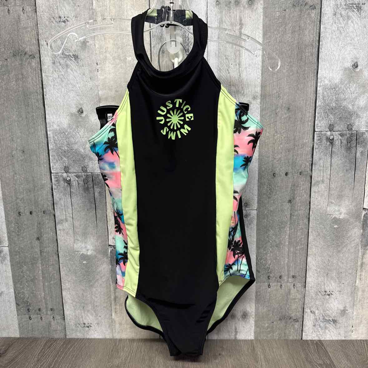 Size 10 Black Justice Swim Suit - 1pc