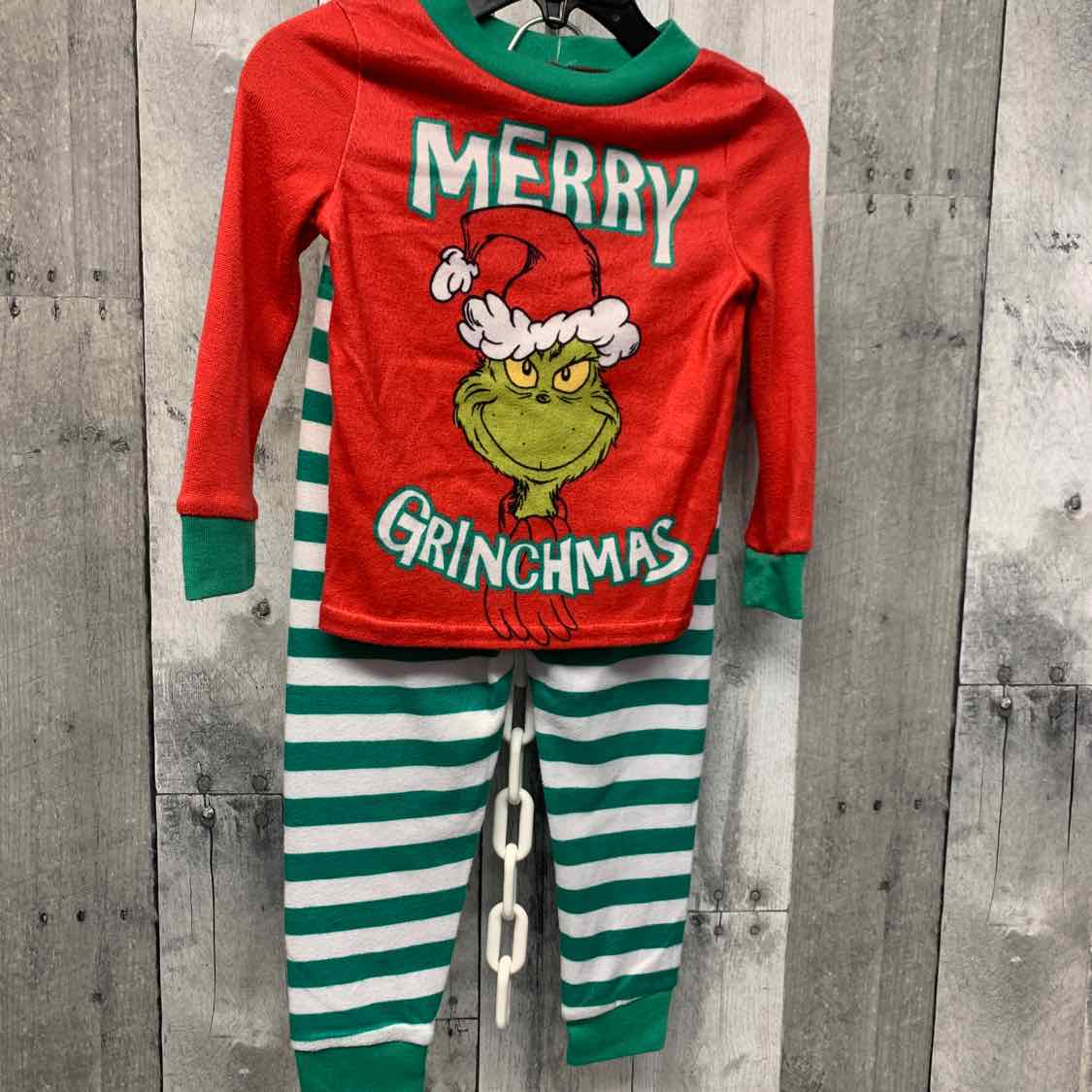 Size 2T Red/Green Dr Seuss 2pc PJs