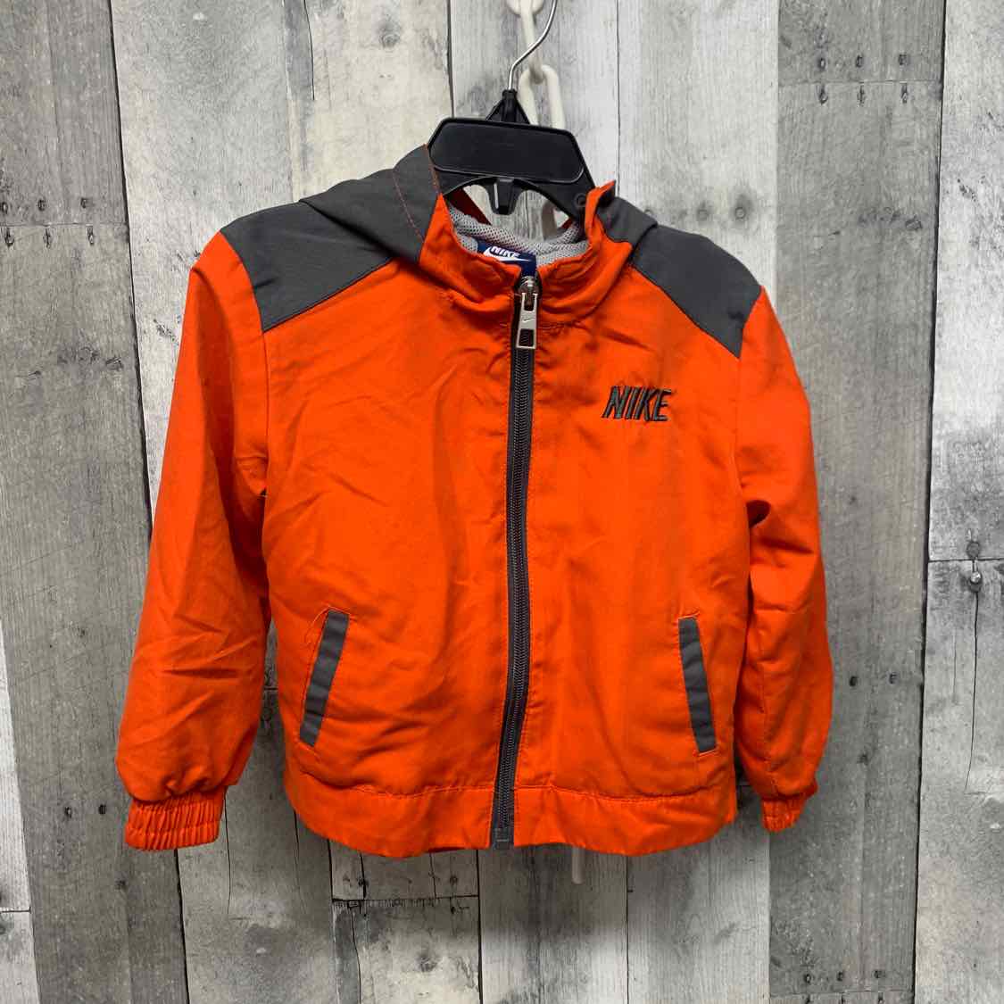 Size 24 Months Orange/Gray Sport Brand Light Jacket