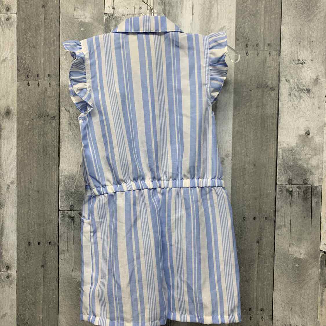 Size 6 Blue/White Little Lass Romper