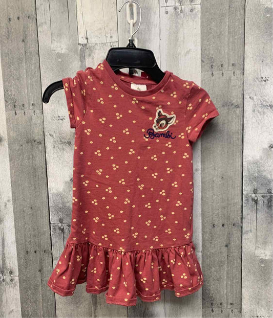 Size 4 Pink Print Disney Collection Dress