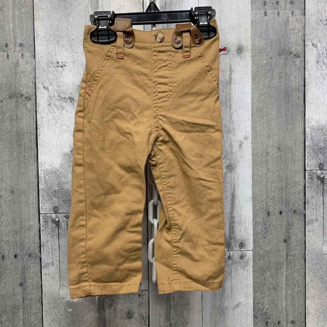 Size 12 Months Tan/Green B Brand Pants