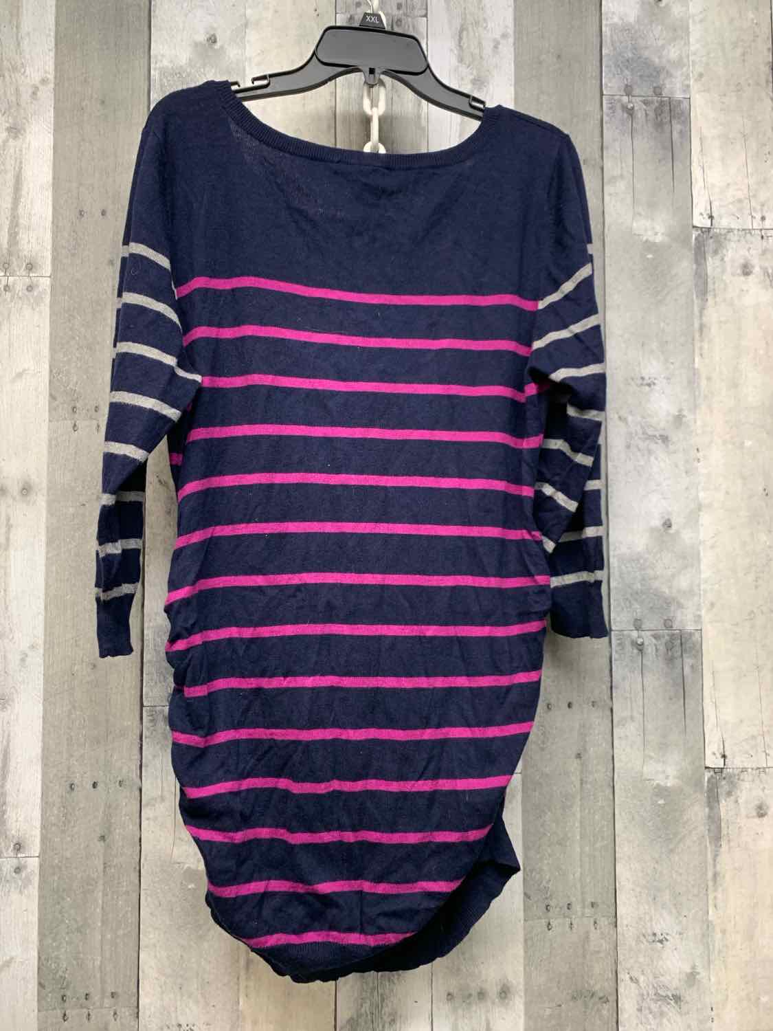 Size XL Navy/Purple Motherhood Long Sleeve Top