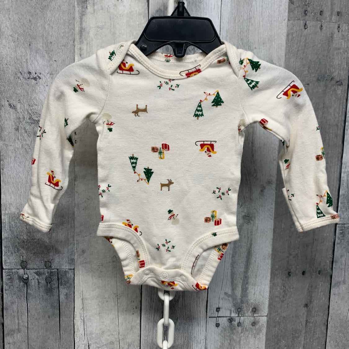Size Newborn Tan Print Carter's Bodysuit