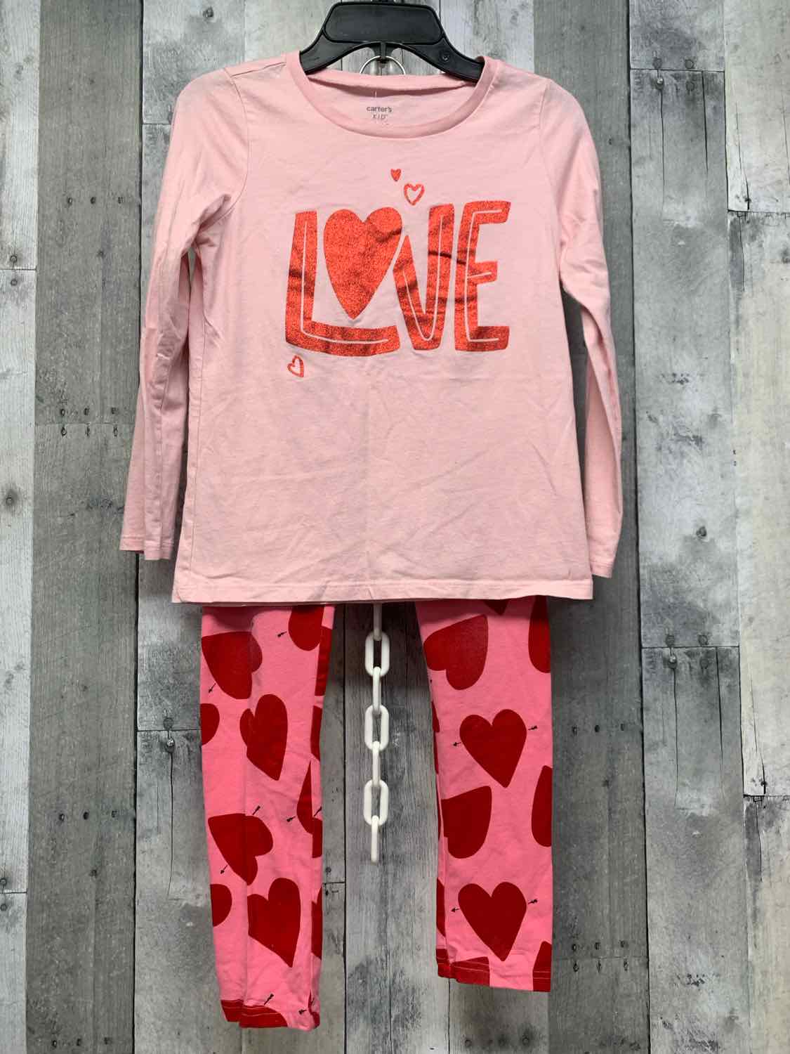Size 10 Pink Carter's Shirt/Leggings