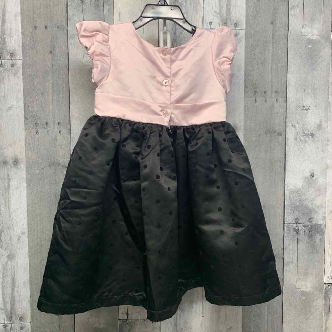 Size 3T Pink/Black Little Me Dress - Party