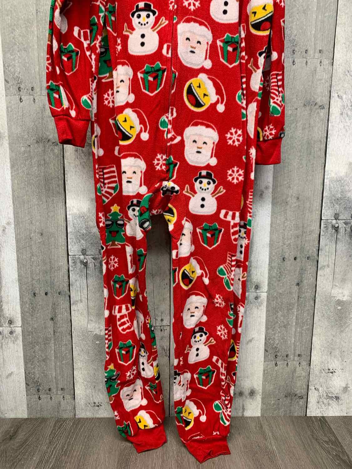Size 7/8 Red Print Children's Place Footy PJs