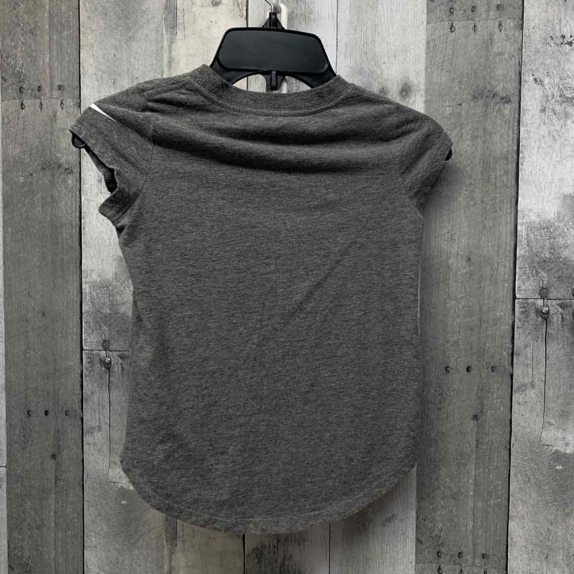 Size 6 Gray Graphic Sport Brand Short Sleeve Shirt