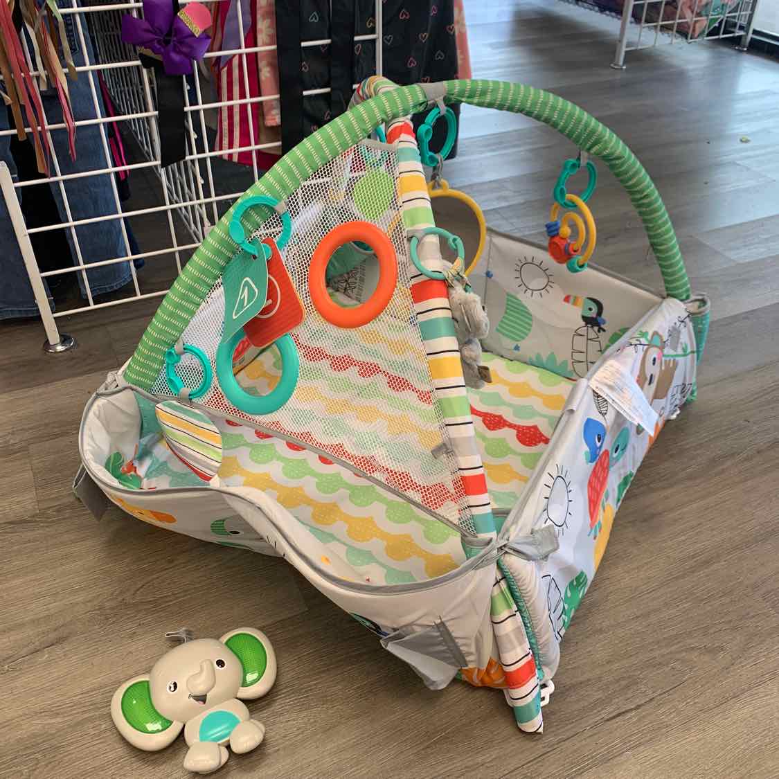 Bright Starts Gray/Green Floor Gym