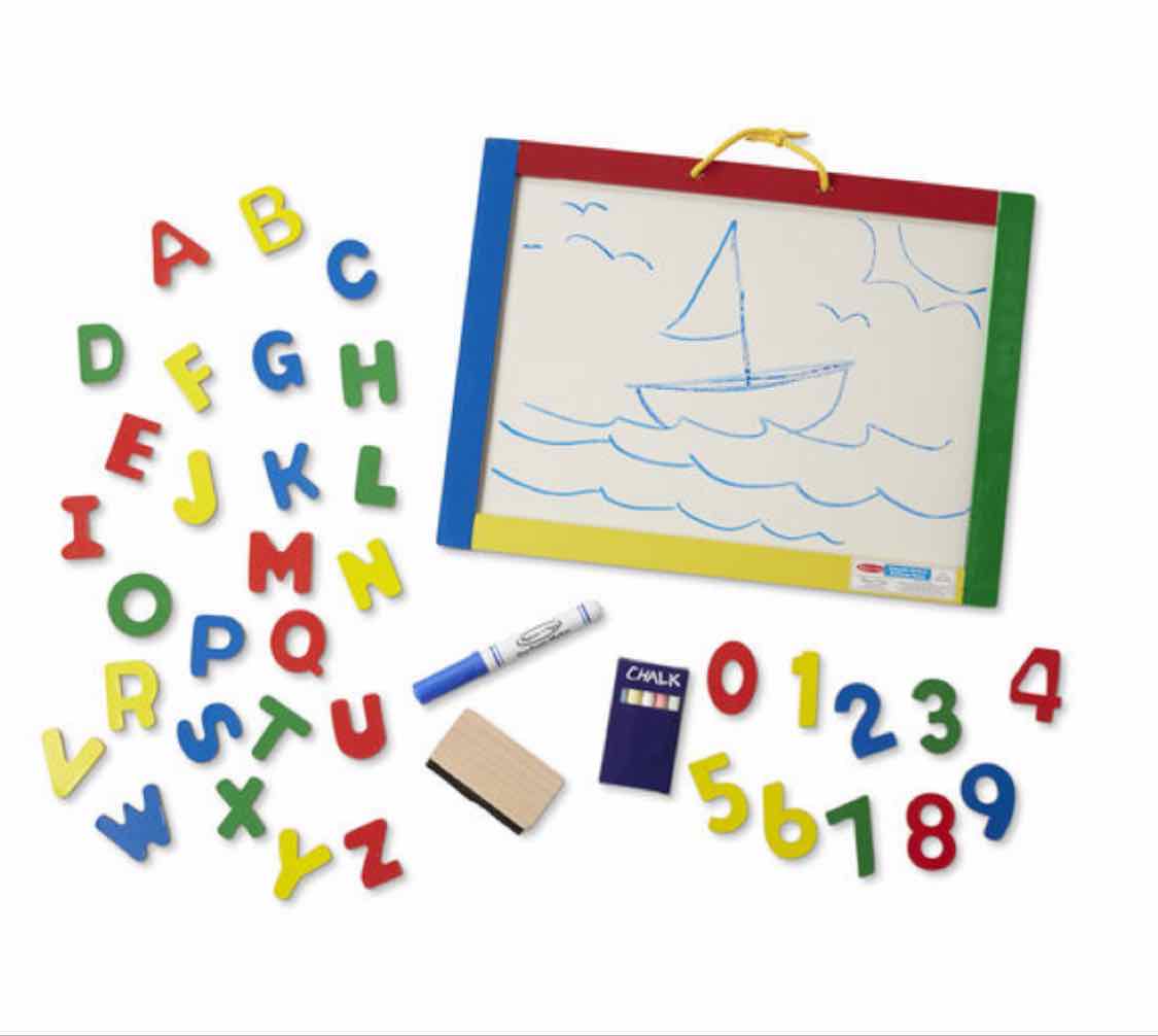 Melissa & Doug Magnetic Chalkboard/Dry-Erase Board