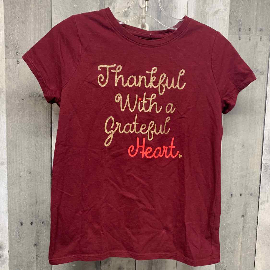 Size 7/8 Burgundy Cat & Jack T Shirt