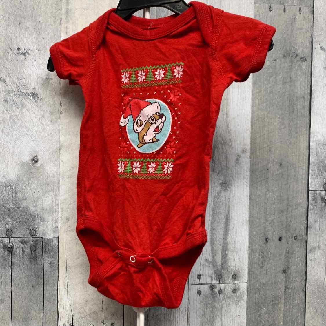 Size 3 Months Red Graphic B Brand Bodysuit