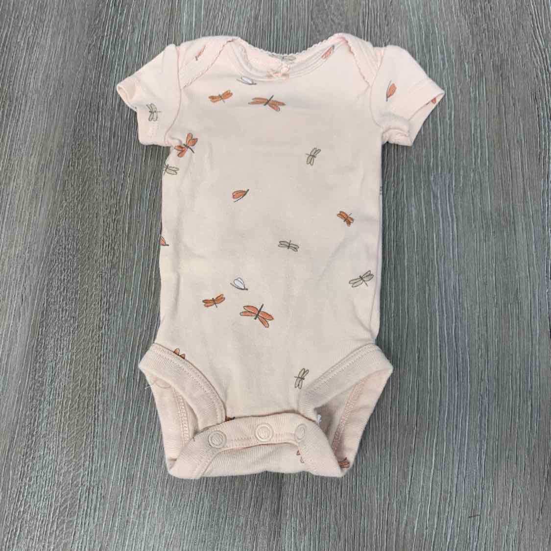 Size Preemie Pink Print Carter's Bodysuit