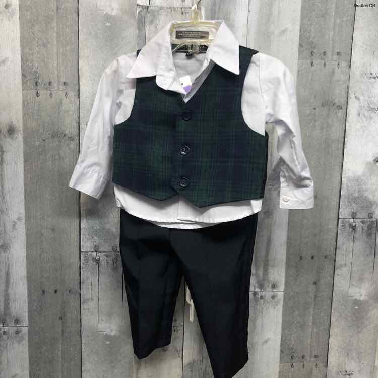 Size 12 Months Navy/White B Brand 2pc+ Suit