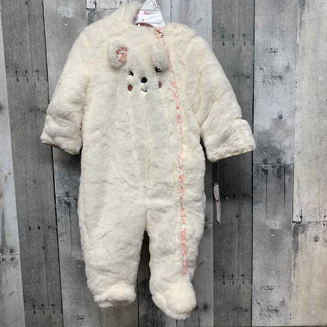 Size 6-9 Months White/Pink Little Lass Snow Suit