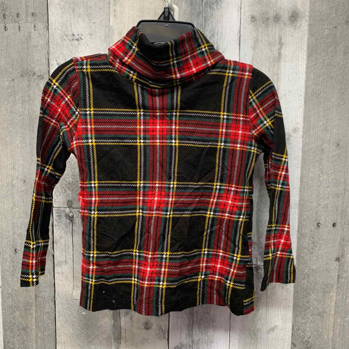 Size 2 Black/Red Crew Cuts Long Sleeve Shirt