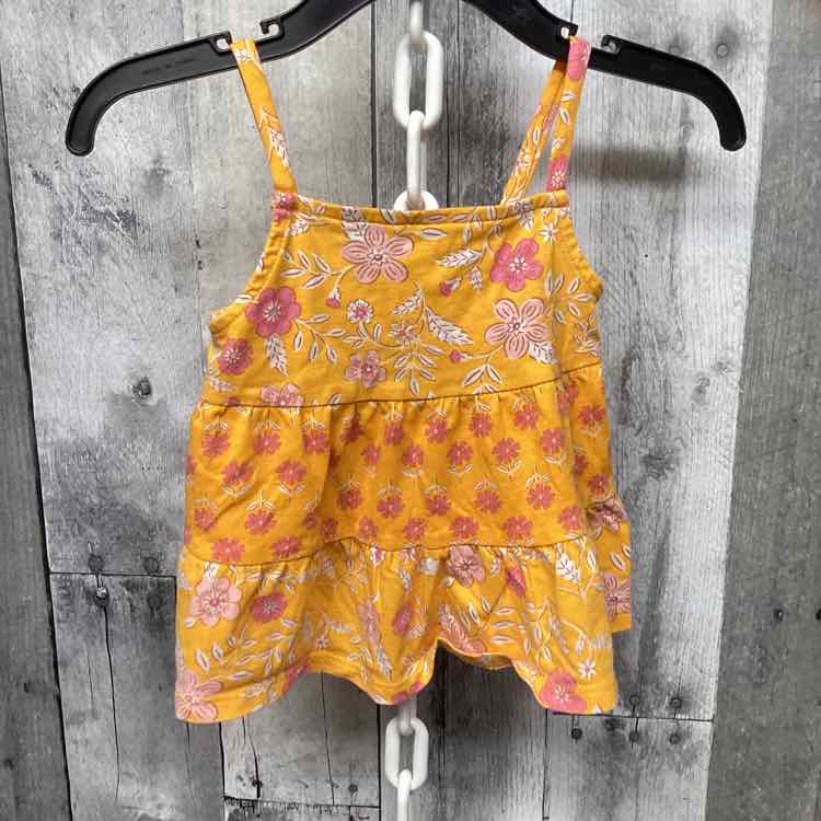 Size 12 Months Orange/Pink Carter's Tank Top - OodlesCB