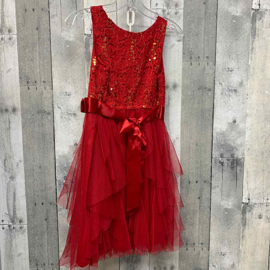 Size 8 Red/Gold B Brand Dress - Party