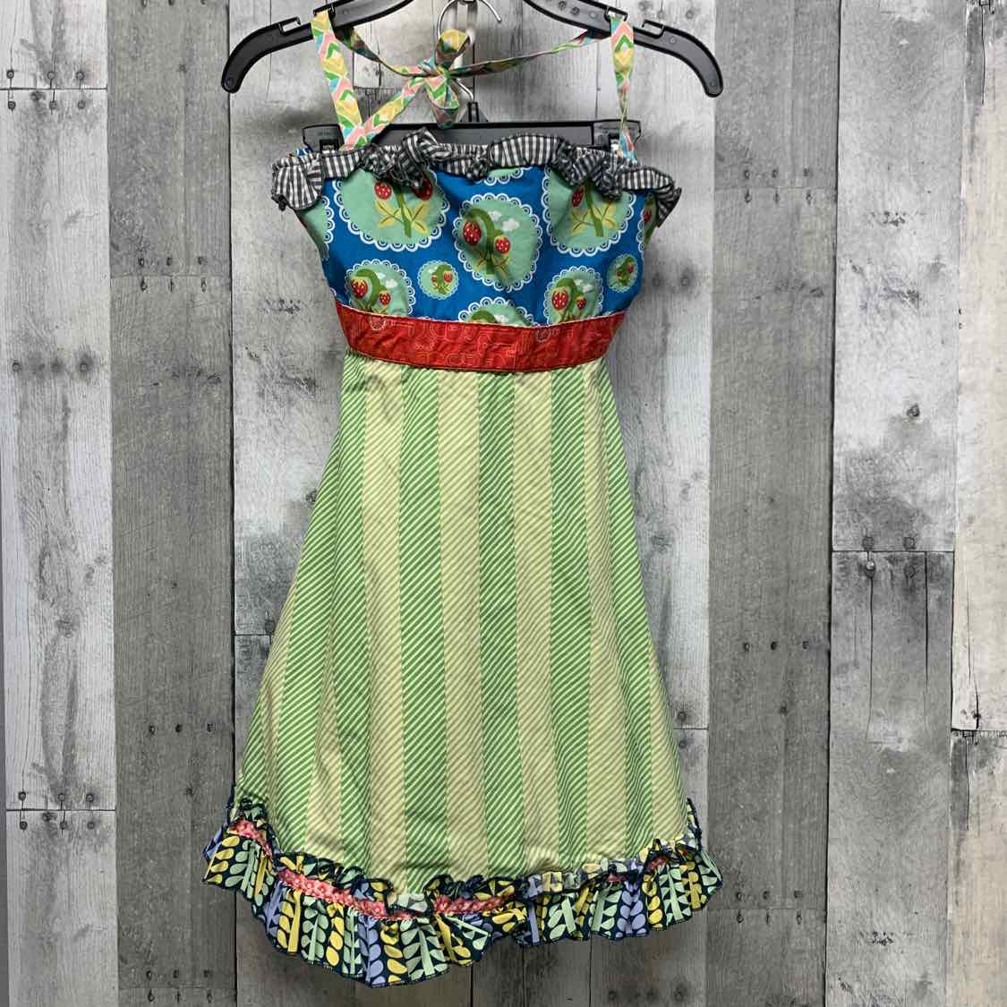 Size 8 Green/Red Matilda Jane Dress