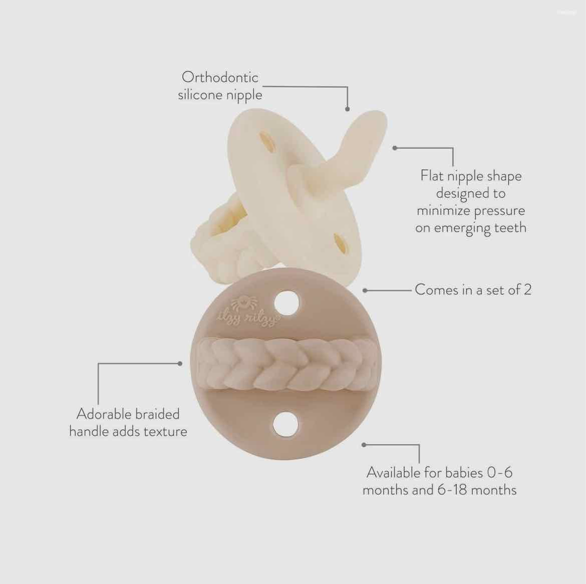 Itzy Ritzy Orthodontic Pacifier 0-6m - More Options - OodlesCB