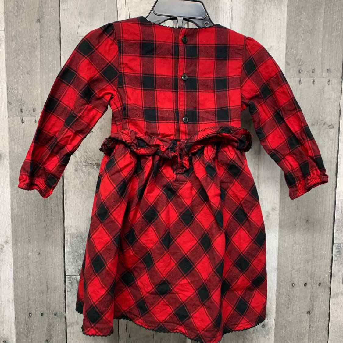 Size 18 Months Red/Black Just One You LS Dress