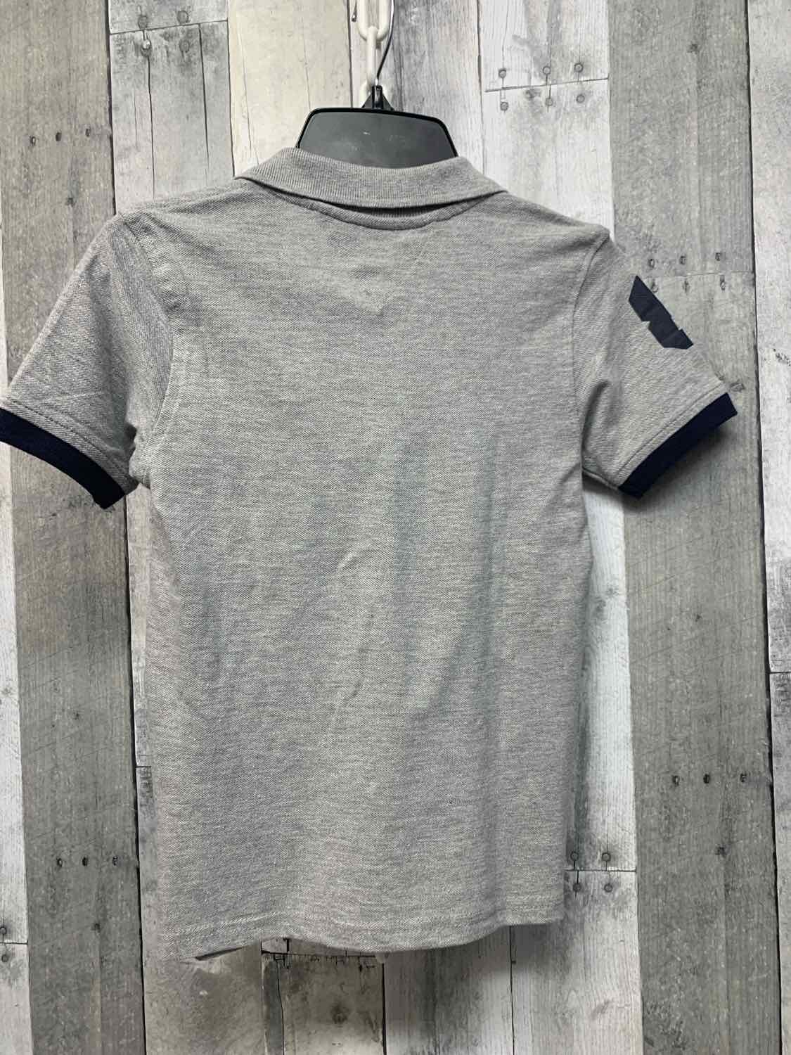 Size 7 Gray/Navy Tommy Hilfiger Polo