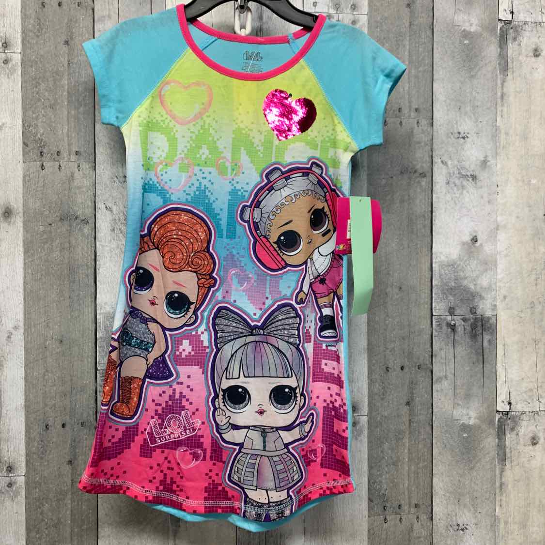 Size 6/6X Blue Print LOL Surprise Nightgown - OodlesCB