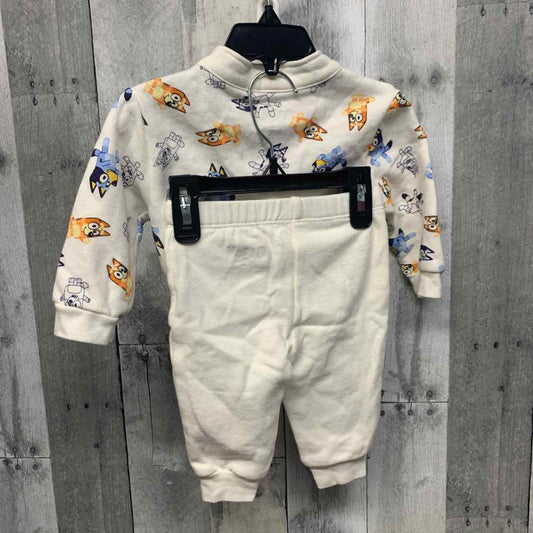 Size 3-6 Months White/Blue Disney Jacket/Pants