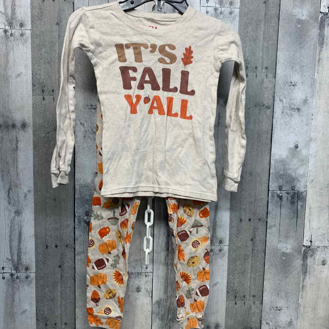 Size 5T Tan/Orange Children's Place 2pc PJs