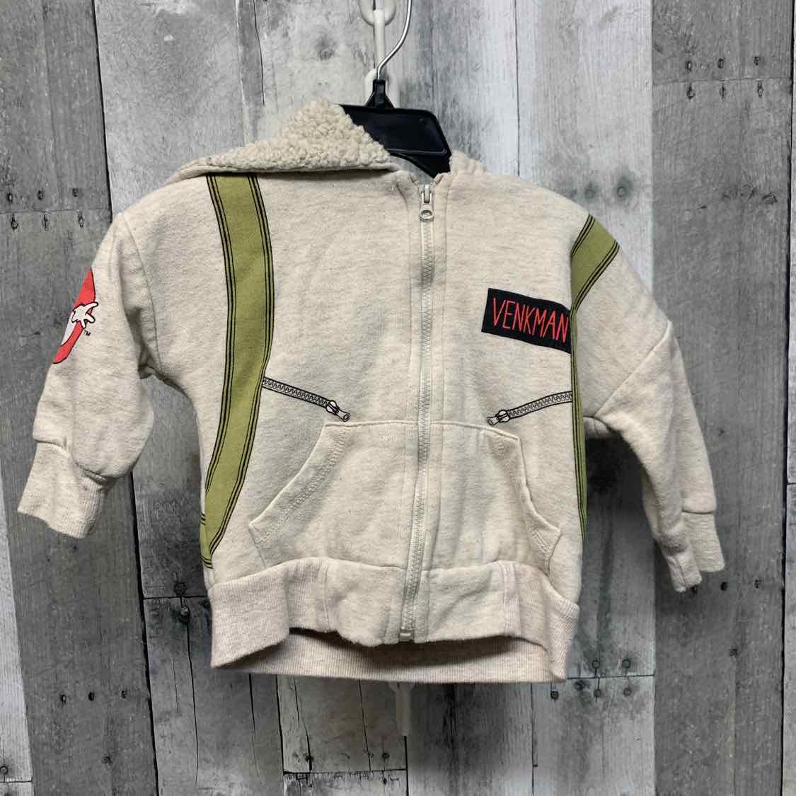 Size 12 Months Ivory/Green Cat & Jack Light Jacket