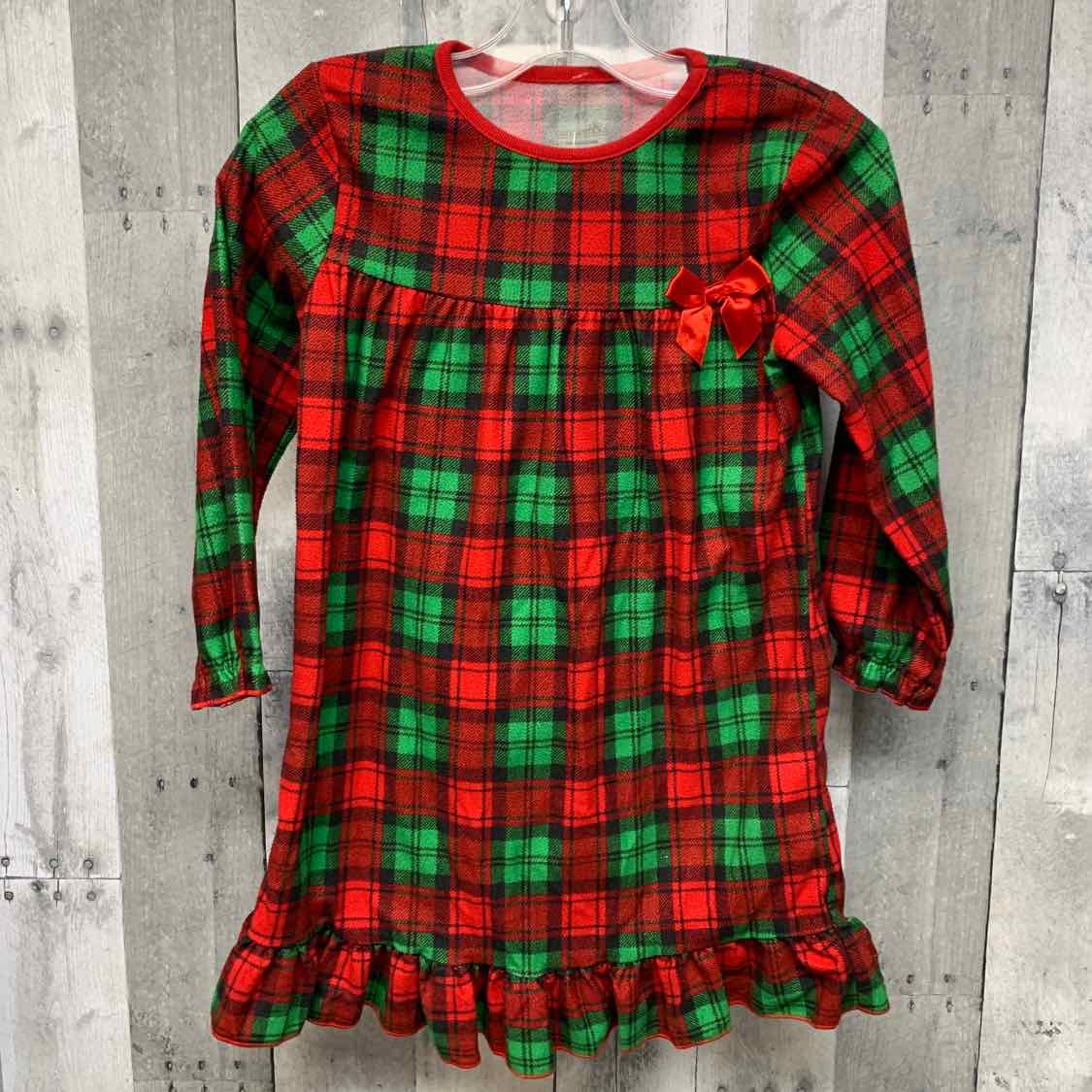 Size 4T Red/Green B Brand Nightgown