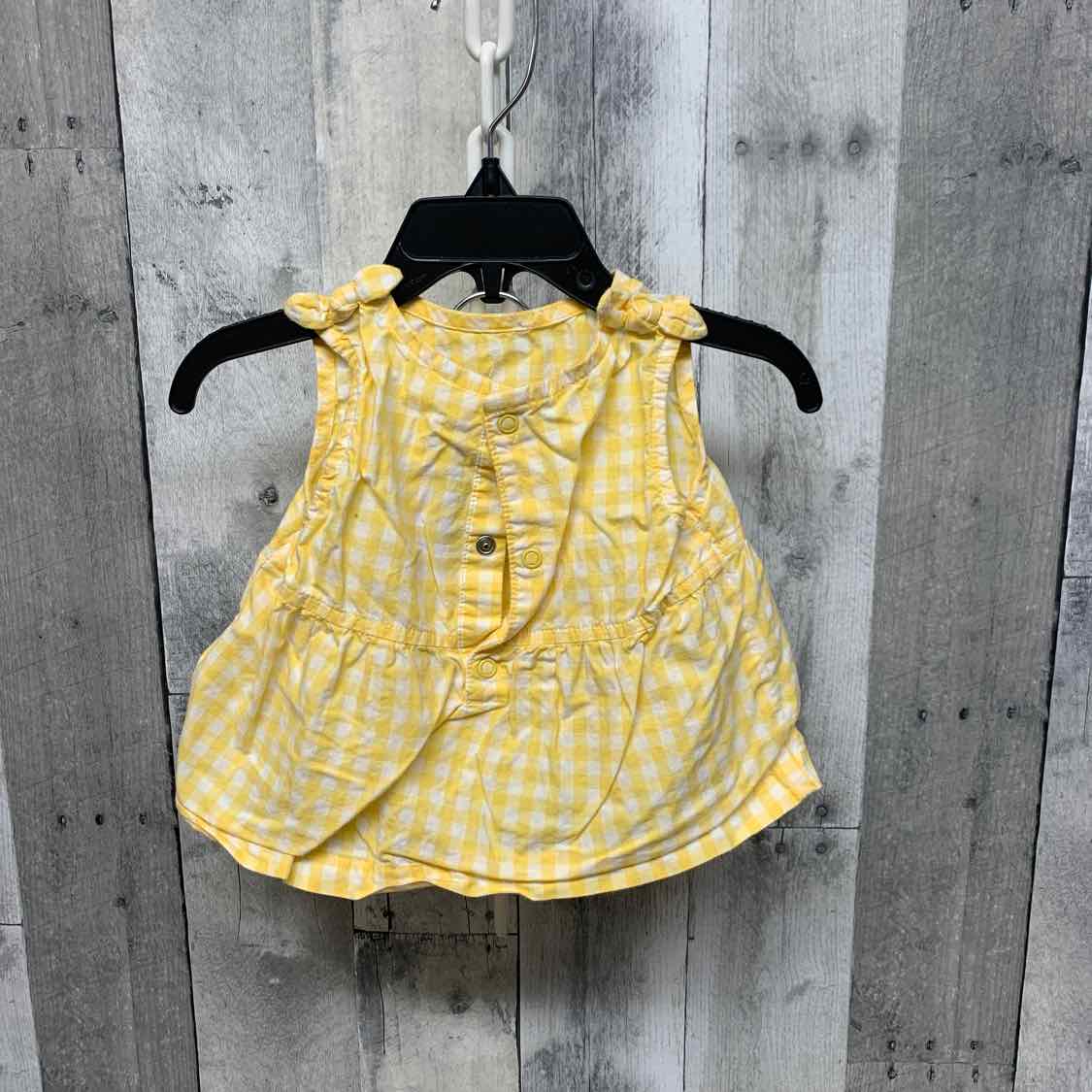 Size 6-9 Months Yellow Plaid Child of Mine 2pc Dress