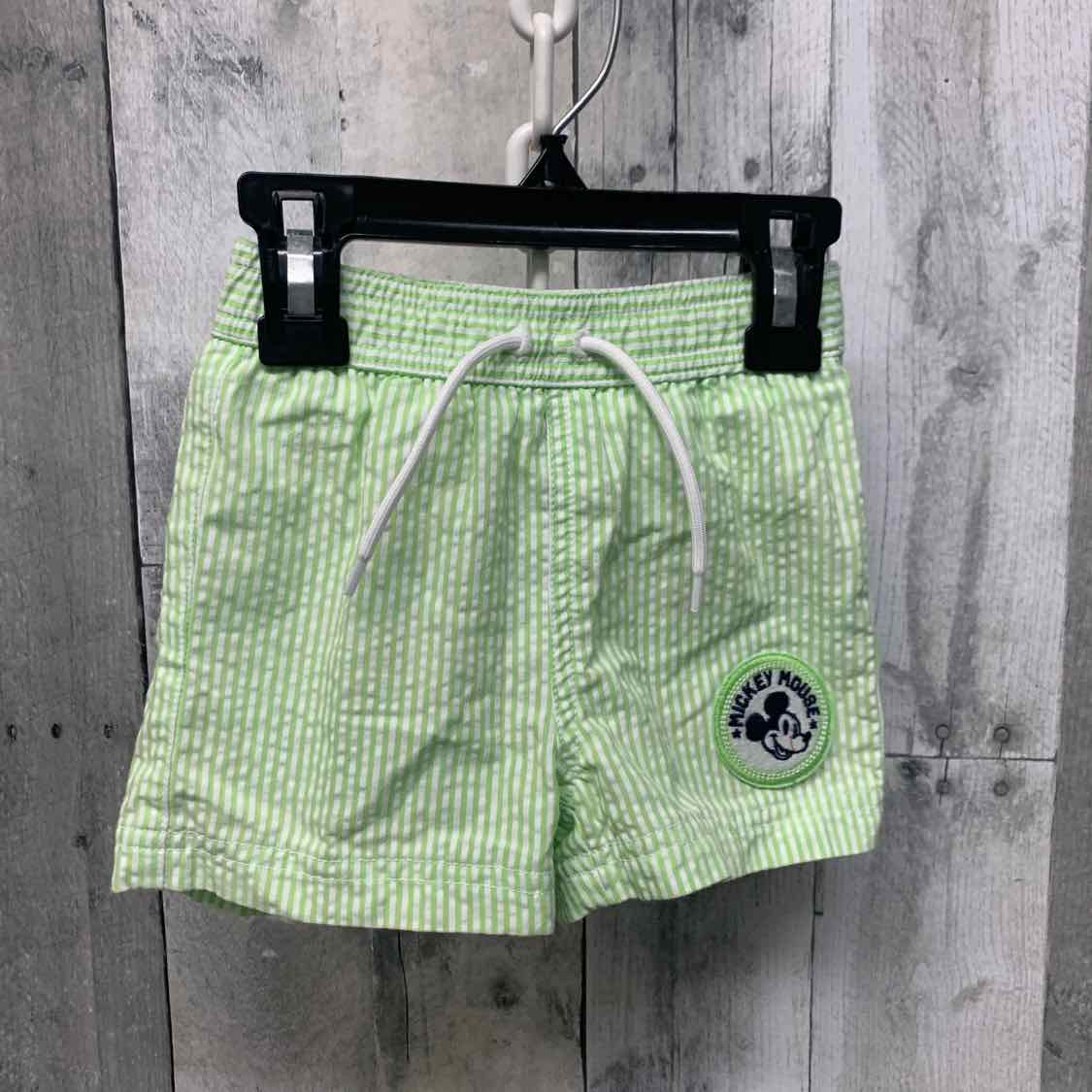 Size 6-12 Months Green/White Janie & Jack Swim Trunks - OodlesCB