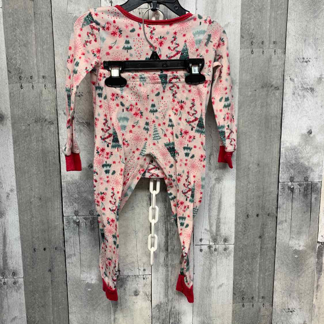 Size 3T Pink Graphic Laura Ashley 2pc PJs