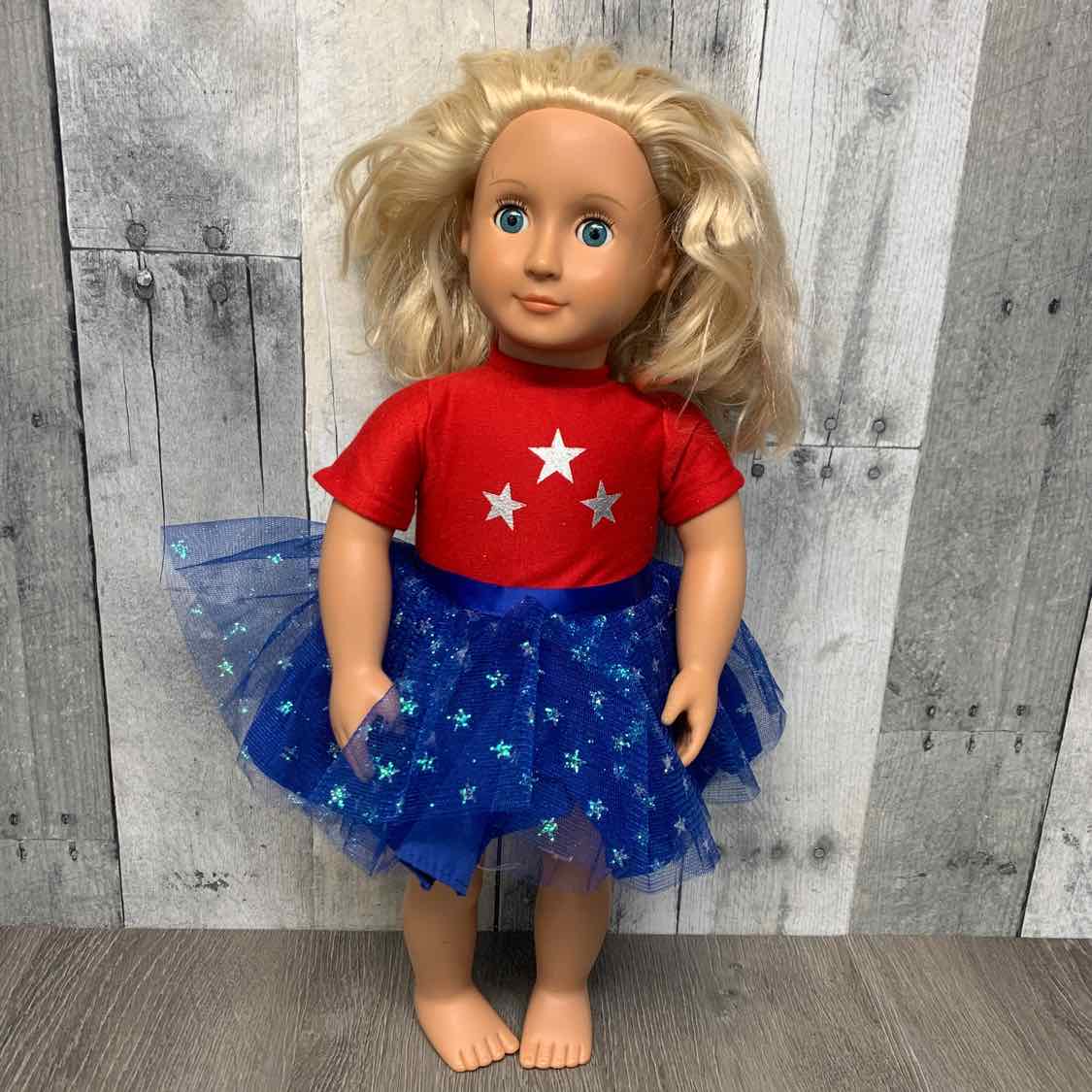 18" 2pc Star Shirt/Skirt - OodlesCB