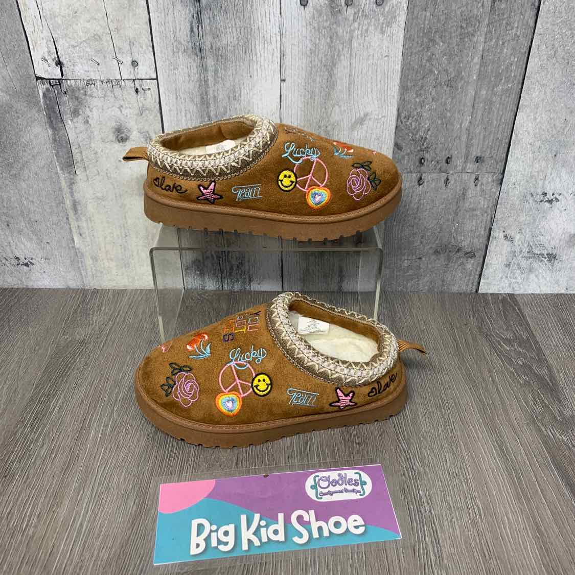 Size 13 Brown Graphic GiGi Slip On Shoes