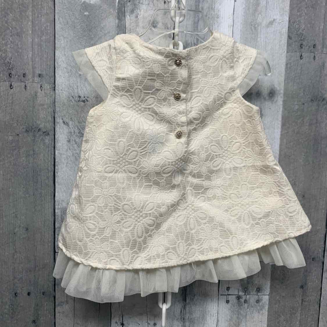 Size 12 Months White B Brand Dress - Party