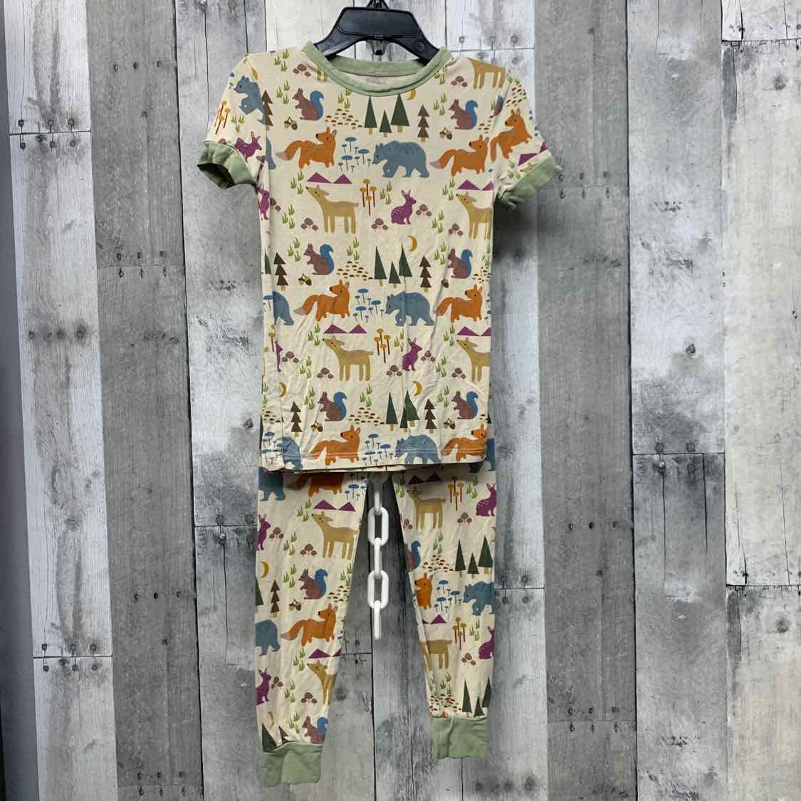 Size 2/3 Tan Print Bamboo 2pc PJs
